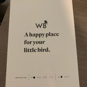 Wild Bird ring sling - chickadee